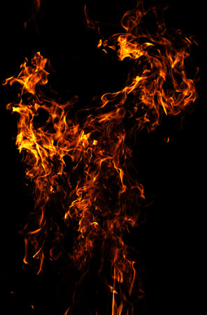 Fire burning motion pattern. Fire intense blaze effect. Fire dramatic heat waves. Fire glowing flame...