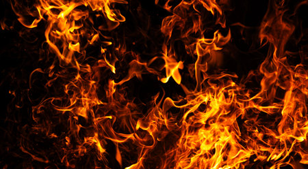 Fire abstract motion background. Fire intense heat texture. Fire dramatic energy flow. Fire burning...