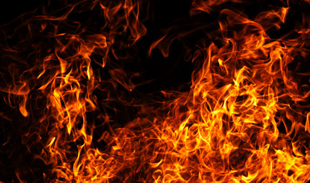 Fire abstract motion background. Fire intense heat texture. Fire dramatic energy flow. Fire burning...