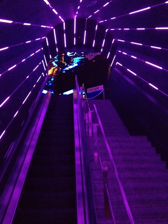 Stairs with ambience lightの素材