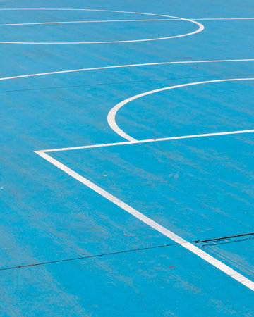 futsal court floor, detail of a soccer field, sport background