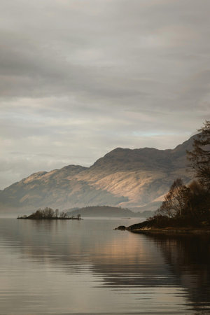 Loch Lomond, Loch Lomond, Scotland, UKの写真素材