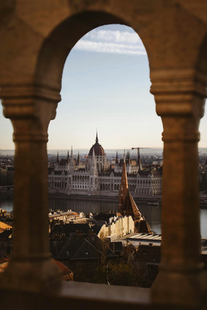 View from the Fisherman's Bastion.の写真素材