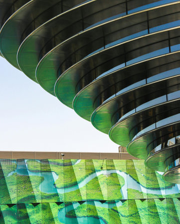 Modern architecture in Barcelona, Spain.