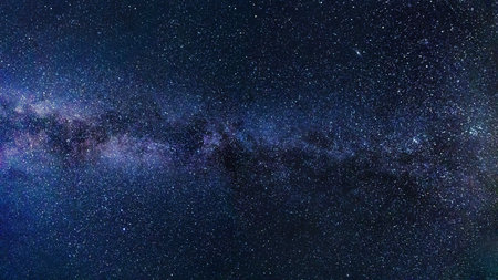 Milky way galaxy with stars and space dust in the universe.