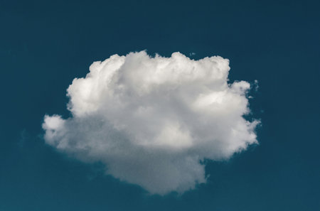 White cloud in the blue sky, natural background and wallpaper concept.