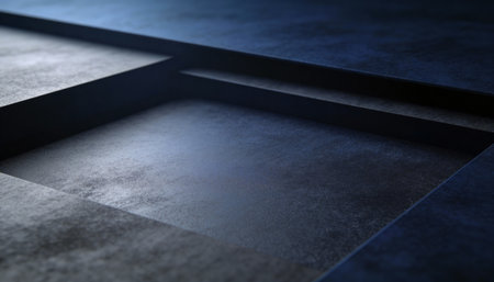 3d rendering of an empty room with a concrete floor and walls