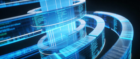 3d rendering of abstract technology digital background. High tech concept.