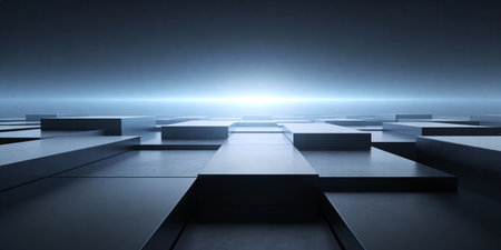 3D rendering of a futuristic background. Futuristic technology style.