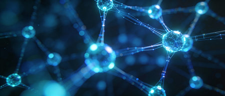 3d rendering of abstract connection structure. Technology background. Network concept