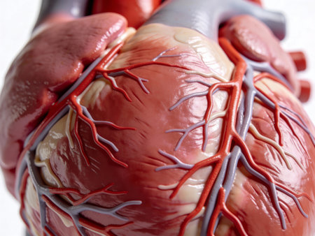 Human heart anatomy. 3d medical illustration. Human body anatomy.の写真素材