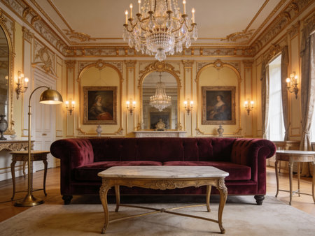 Interior of the Catherine Palace in St.Petersburg, Russia