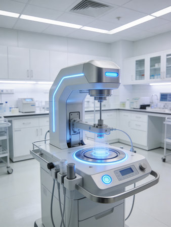 laboratory apparatus in a modern laboratory, science and chemistry concept