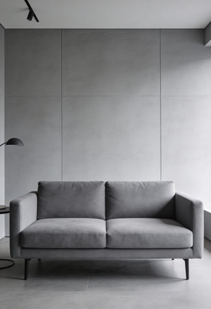 Modern bright interiors apartment 3D rendering computer generated image not photosの写真素材