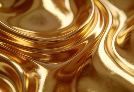 golden satin background close-up macro. abstract background.の写真素材