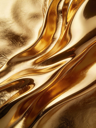 golden satin background close up with some smooth lines in it
