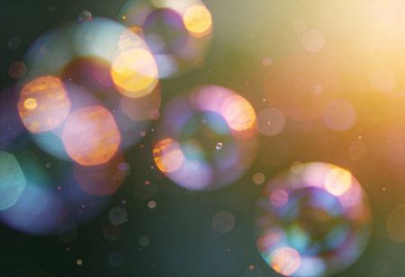 abstract background bokeh circles for Christmas and New Year background