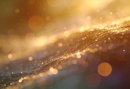 abstract gold glitter vintage lights background. defocused. bokeh