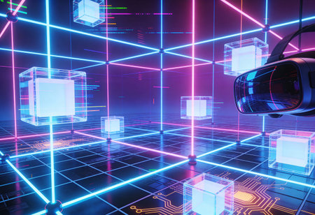 3d rendering, virtual reality, VR glasses, cyberspace