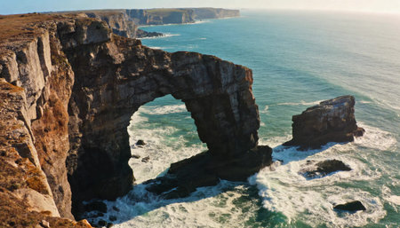 Cliffs of Moher at sunset, County Clare, Ireland.の写真素材