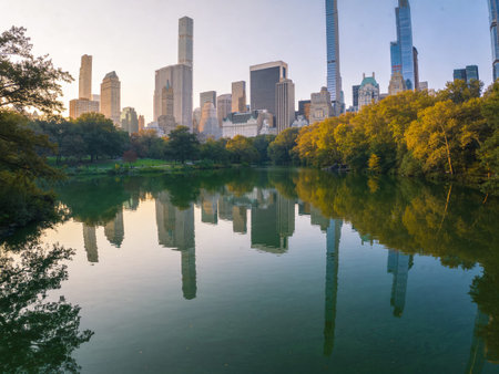 Central Park, Manhattan, New York City, United States of Americaの写真素材