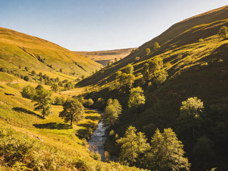 Sunrise in the mountains, Italy.の写真素材