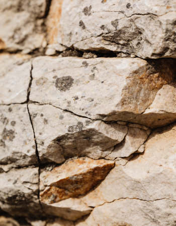 Background of stone wall texture. Close up. Copy space for text.