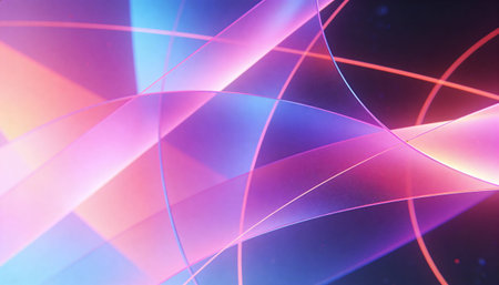 abstract colorful background with some smooth lines in it (shallow DOF)の写真素材