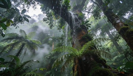 Tropical rainforest in the rainforest of Madeira Island