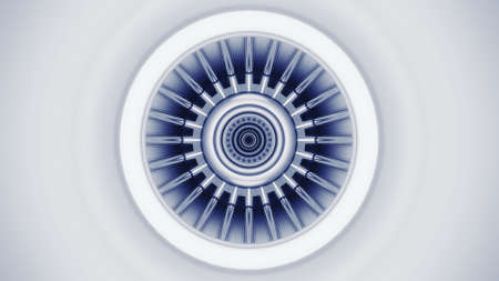 futuristic pipes tunnel 3d rendering illustration background