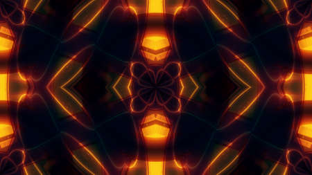 abstract futuristic kaleidoscope effect 3d rendering illustration background