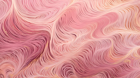 Abstract background with a wavy pattern in pink and beige colorsの素材