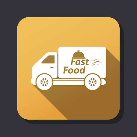 Fast food delivery iconのイラスト素材