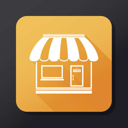 Shop icon - flat designのイラスト素材