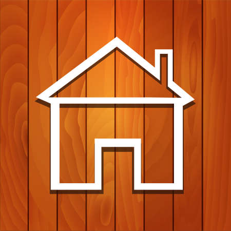 Wooden House Conceptのイラスト素材