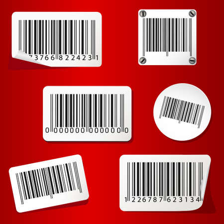 Barcodes blank setのイラスト素材