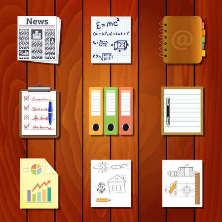 Paper iconsのイラスト素材