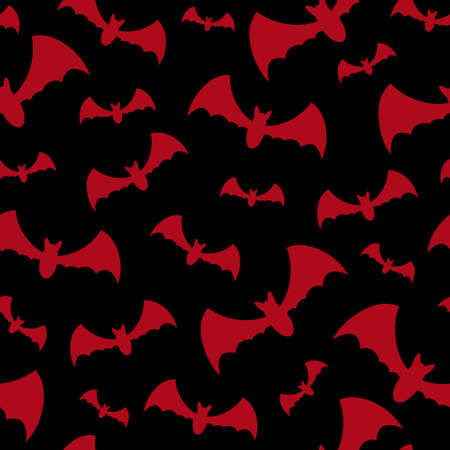 Seamless background with batsのイラスト素材