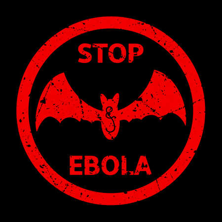 Stop Ebola Warning Signのイラスト素材