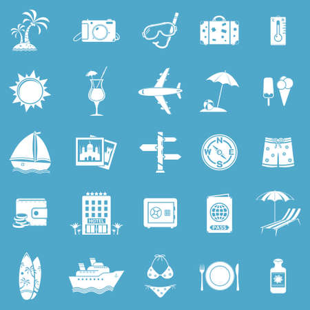 Set of travel iconsのイラスト素材