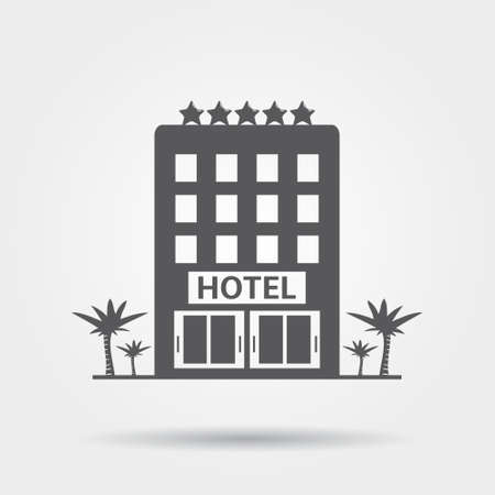 hotel iconのイラスト素材