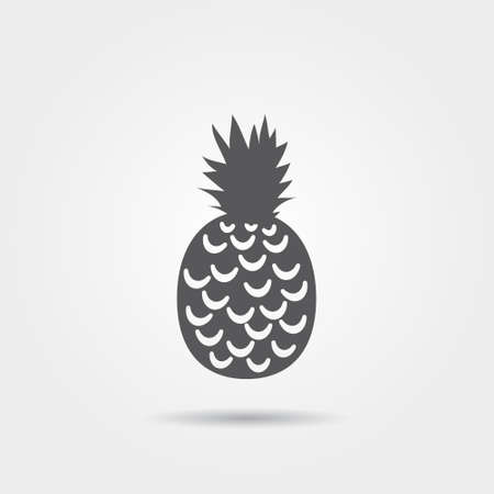 pineapple iconのイラスト素材
