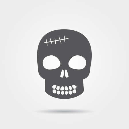 skull iconのイラスト素材