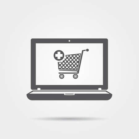 Online shopping iconのイラスト素材