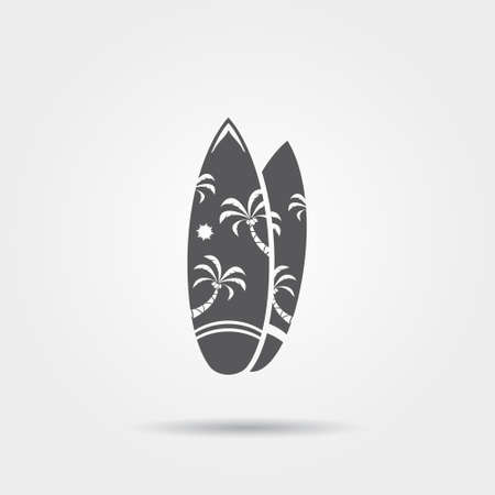 Surfboards iconのイラスト素材