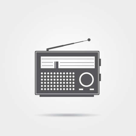 Retro Radio Iconのイラスト素材