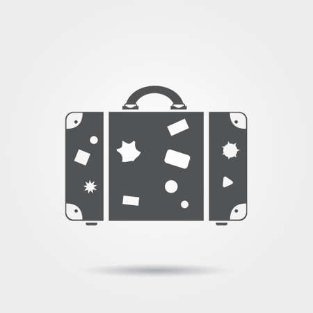Travel suitcase iconのイラスト素材