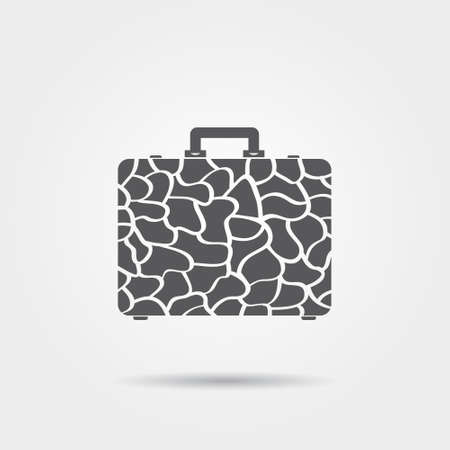 Leather briefcase iconのイラスト素材