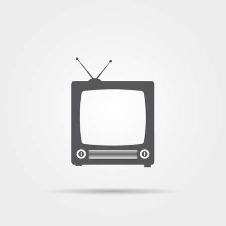 Retro TV Iconのイラスト素材