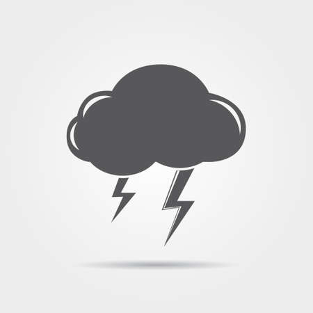 Weather icon of stormのイラスト素材